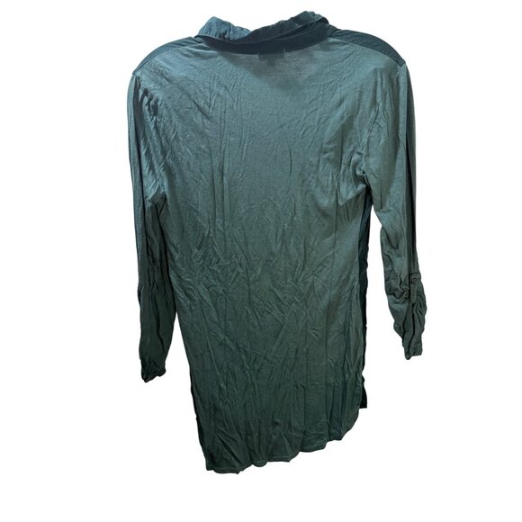 Splendid Small Teal Long Sleeve Tunic Top - Picture 5 of 6